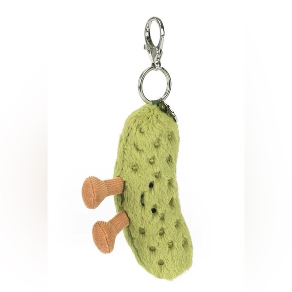 Jellycat Green Pickle Bag Charm Plush - Picture 2 of 4